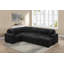 Ensemble de canapé-lit modulaire convertible 4 pièces avec rangement et méridienne coulissante Onyx