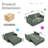 57" 3 In 1 Convertible Sleeper Sofa Bed with two cup holders, Futon Couch with Side Pocket, Usb-1456902296