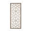 Pièce murale géométrique bicolore, l 16,09 po x H 37,98 po, structure en bois massif, objet de décoration artistique bicolore 16,09 po x 37,98 po, construction