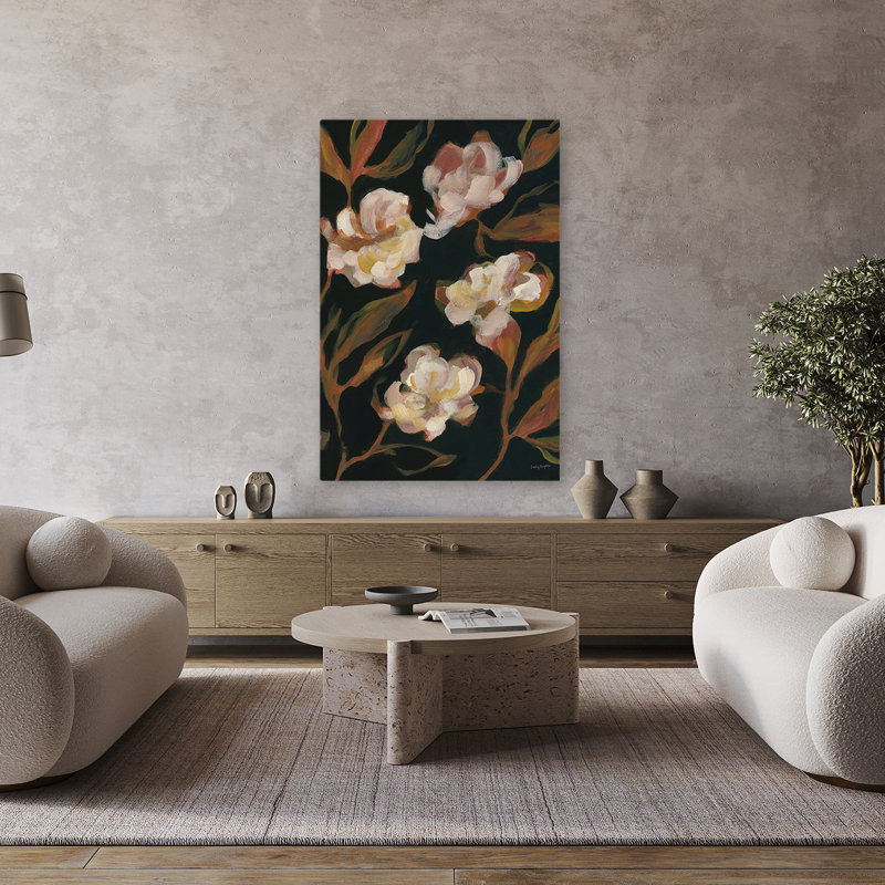 Ferme moderne et jardin fleuri bohémien I, H 48 po x l 32 po