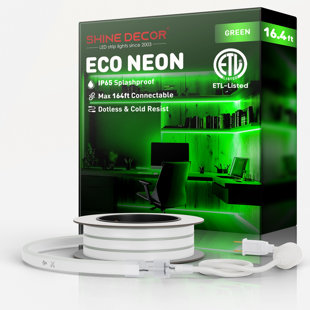 Cordon néon 120V Shine Decor vert