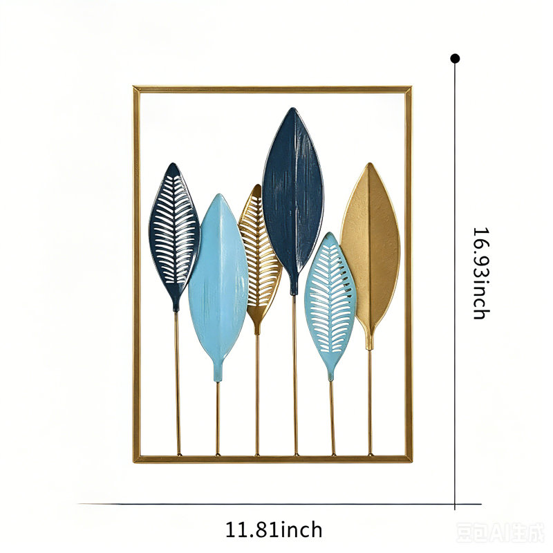Ensemble d'art mural 3 pièces , Gold/Blue