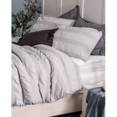 Seersucker Cotton Seersucker Yarn Dyed Duvet Cover Set