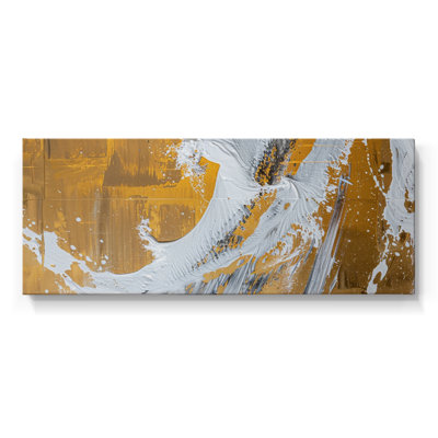 Série abstraite-CDXLVI- Toile tendue avec châssis - Prêt à accrocher
