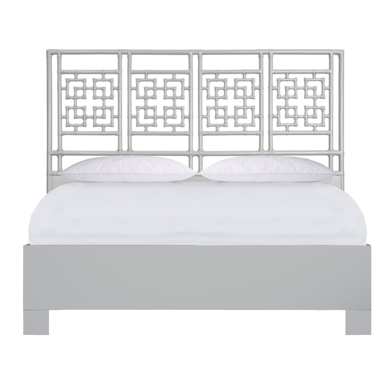 Palm Springs Low Profile Standard Bed, King, Light Gray
