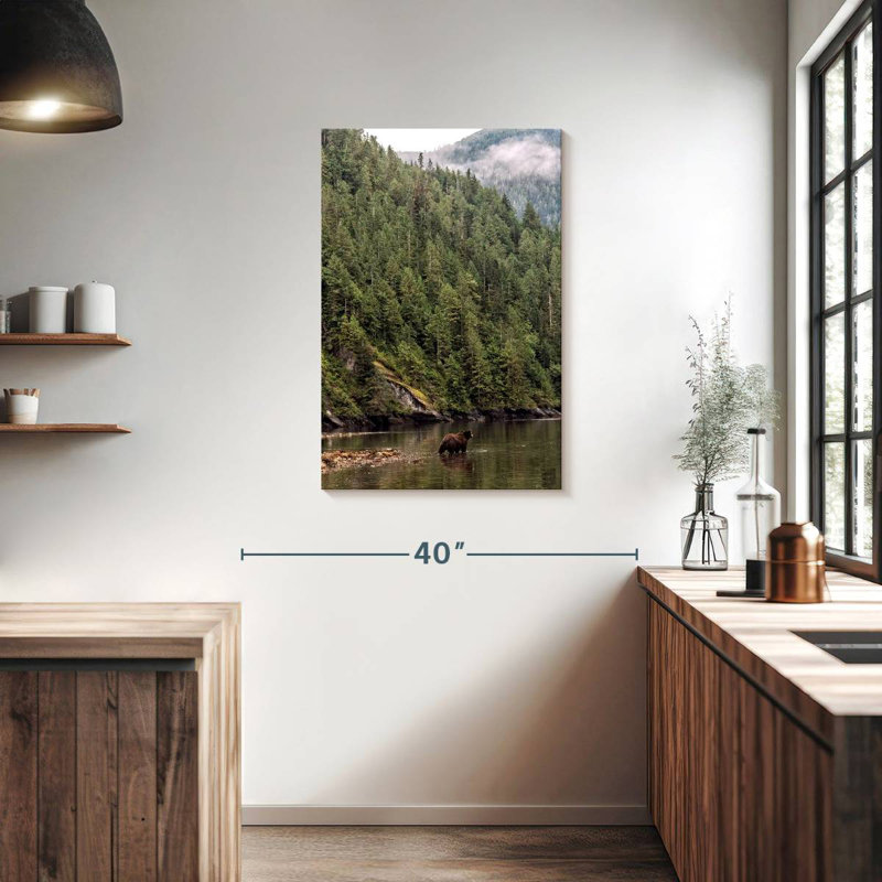 Alvord Great Bear Rainforest Grizzly, H 36 po x l 24 po