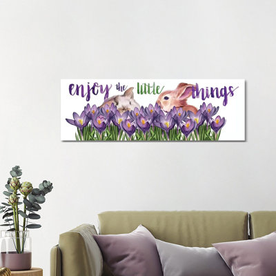 Bunny Crossing Collection D by Jennifer Paxton Parker - Wrapped Canvas Panoramic Gallery-Wrapped Canvas Giclée