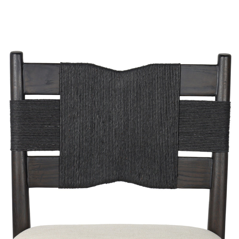 Tova Upholstered Stool, Black