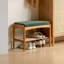 Banc rembourré vert-1090902346