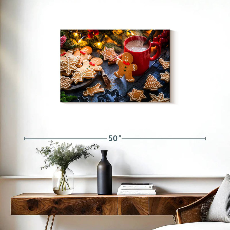 Yarlin Christmas Cookies, 20" H x 30" W