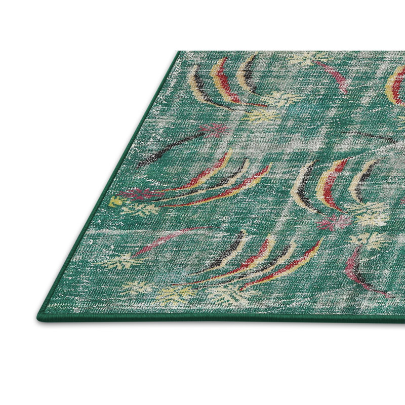 Aman Floral Indoor Rug, Rectangle 7' x 9'