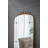 Full Length Mirror, Antique Gold Metal Floor Mirror For Living Room, Bedroom