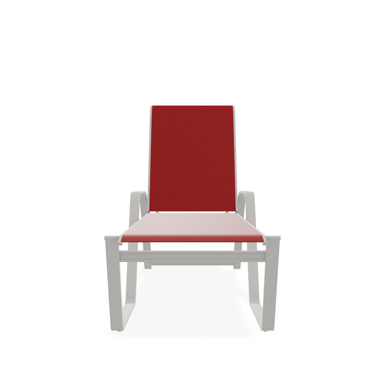 Holna Outdoor Rust-Resistant Metal Chaise Lounge