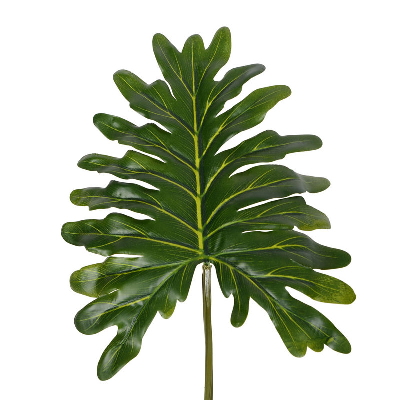 Grand buisson de Philodendron artificiel en pot, H 38 po x l 40 po x P 40 po