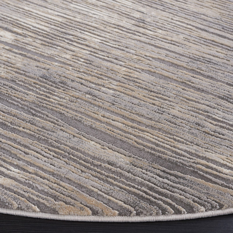 Edvin Performance Solid Color Rug, Round 6'7"