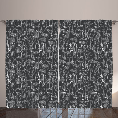 Semi Sheer Curtain Pair