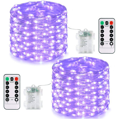 Schlitz 67.2' LED Battery Powered 200 - Bulb Rope Lights String Light