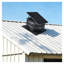 Ventilateur de toit solaire réglable de 12 pouces, écoulement de grenier double puissance 42W avec boîtier en alliage d'aluminium