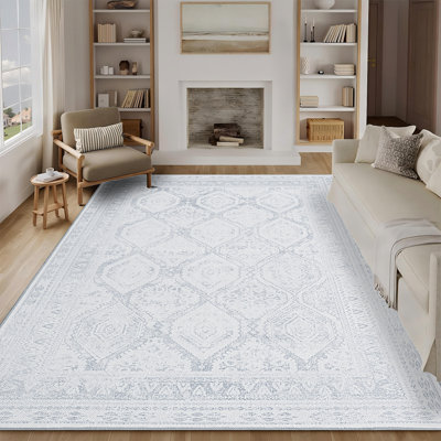 Tapis rose rétro antidérapant lavable à la machine