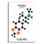 «MDMA Molecule», art mural en verre acrylique, 12 po x 16 po-711583551