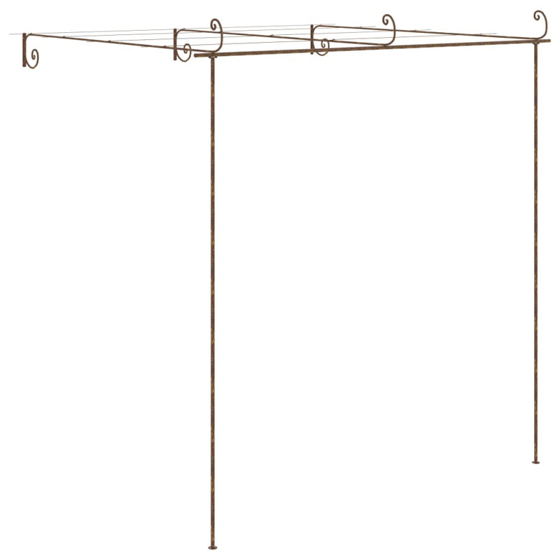 Skipton Wrought Iron Pergola, 250 cm H x 300 cm W x 300cm D