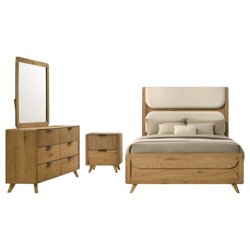 Siva 4 Piece Upholstered Bedroom Set
