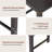 Dining Chair Set Of 4 With Rubber Wood Frame & Leaf-shape High Back For Kitchen-678294966-678294955