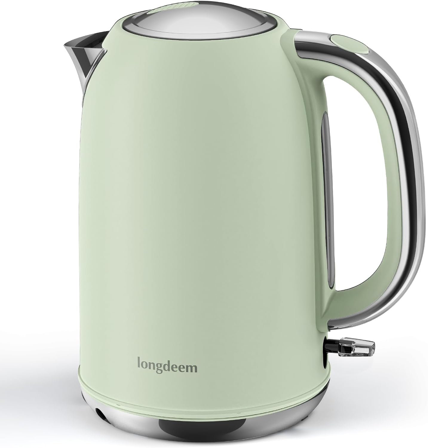 MEISON Electric Kettle, 1.7 L Stainless Steel Interior Blue