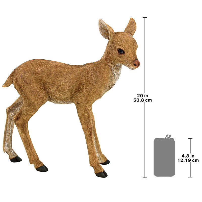 Design Toscano Foraging Fawn Baby Deer Statue - Thumbnail 3