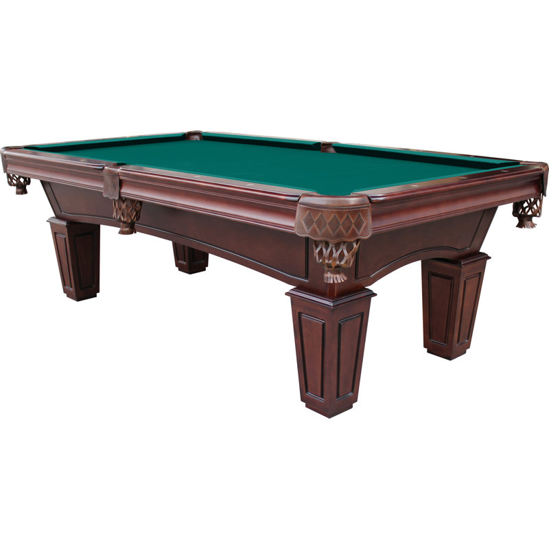 Table de billard en ardoise avec installation professionnelle St Lawrence (valeur de 895 $) incluse, Espresso, Vert de base