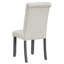 Table de salle à manger de style rétro pour 6 personnes - gris délavé, 4 chaises et 1 banc inclus, table rectangulaire de la collection Wash 6, Modern Living