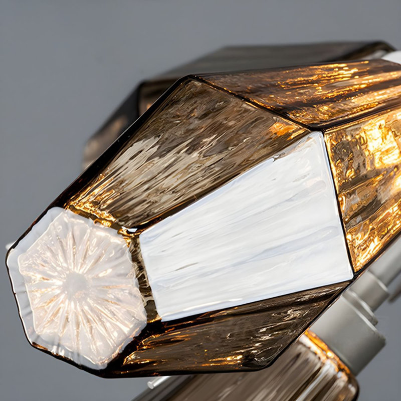 Lustre spoutnik en verre 12 lumières Nicolyn