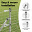 Vidaxl Fence With Posts Steel-116797978-116797982