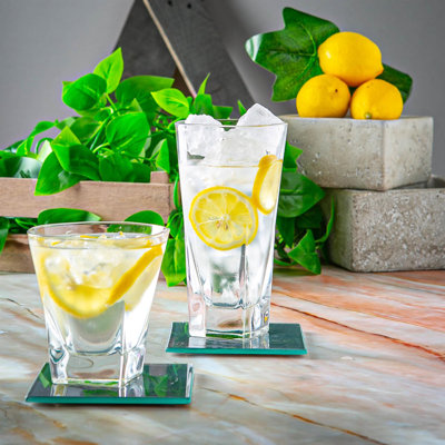 RCR Crystal - Fusion Glassware - Modern Cut Glass Cocktail Tumblers