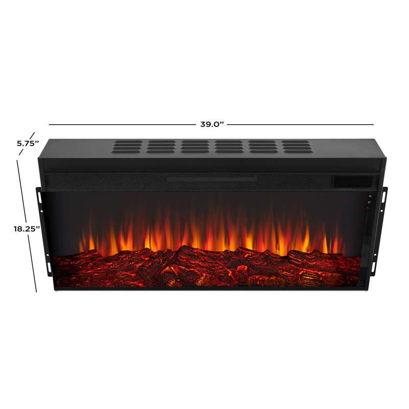 Beau 59" Landscape Electric Fireplace by Real Flame, Standard, White