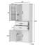 Armoire de rangement pour salle de bain Ridge avec tablettes réglables et 2 tiroirs-528287724