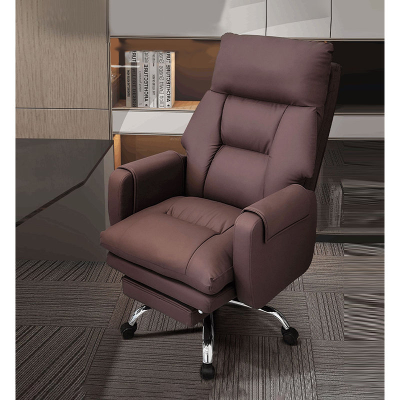 Simple Metal & Leather Multi-Function Office Chair
