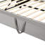 Lit de jour simple tapissier avec couchette escamotable, gris-1363411831