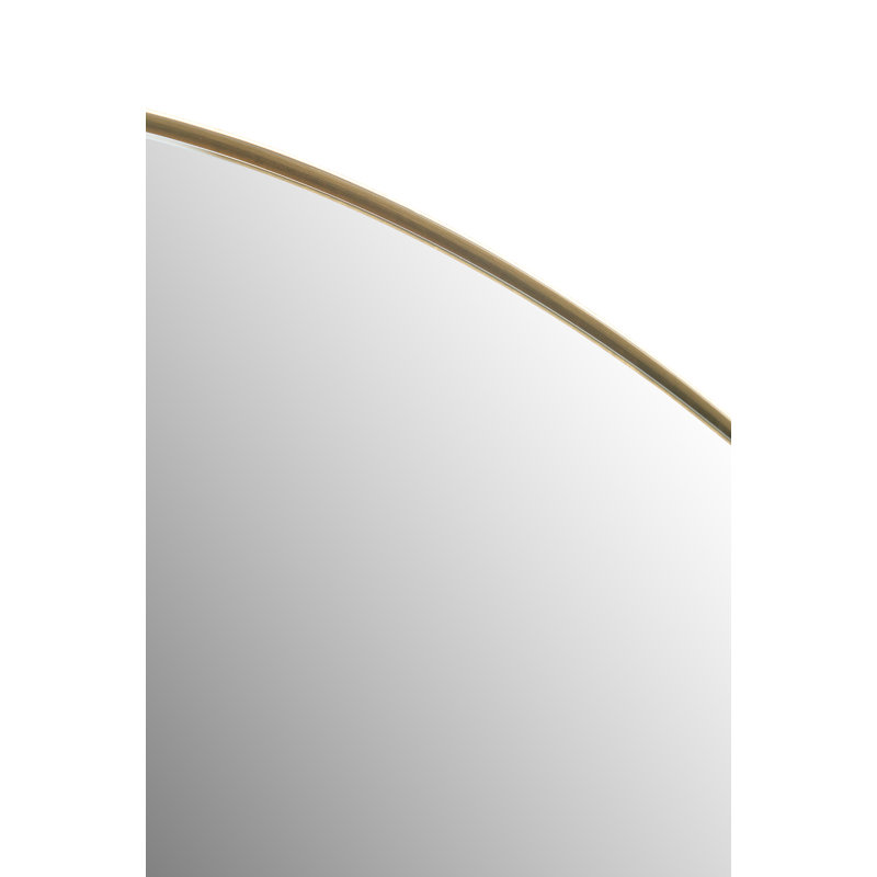 Stainless Steel Arch Wall Mirror, Brushed Nickel