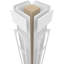 Colonne de charpente carrée non effilée Craftsman Classic avec base standard et base standard-70905129