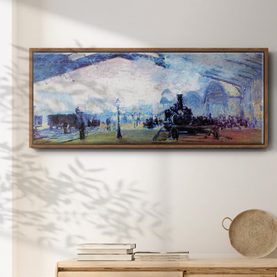"Saint Lazare Station In Paris" par Monet, reproduction d'art sur toile