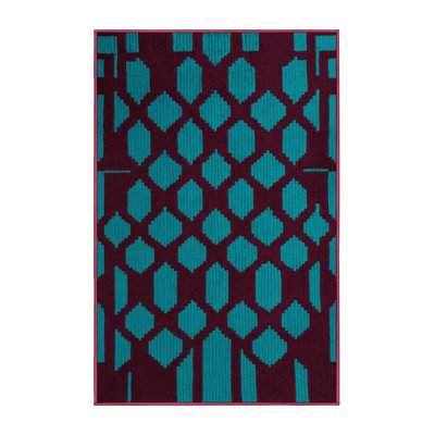 Tapis mauve lavable à la machine
