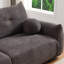 Laine d'agneau moderne 2 avec coussin de siège moelleux - mousse à récupération rapide grise