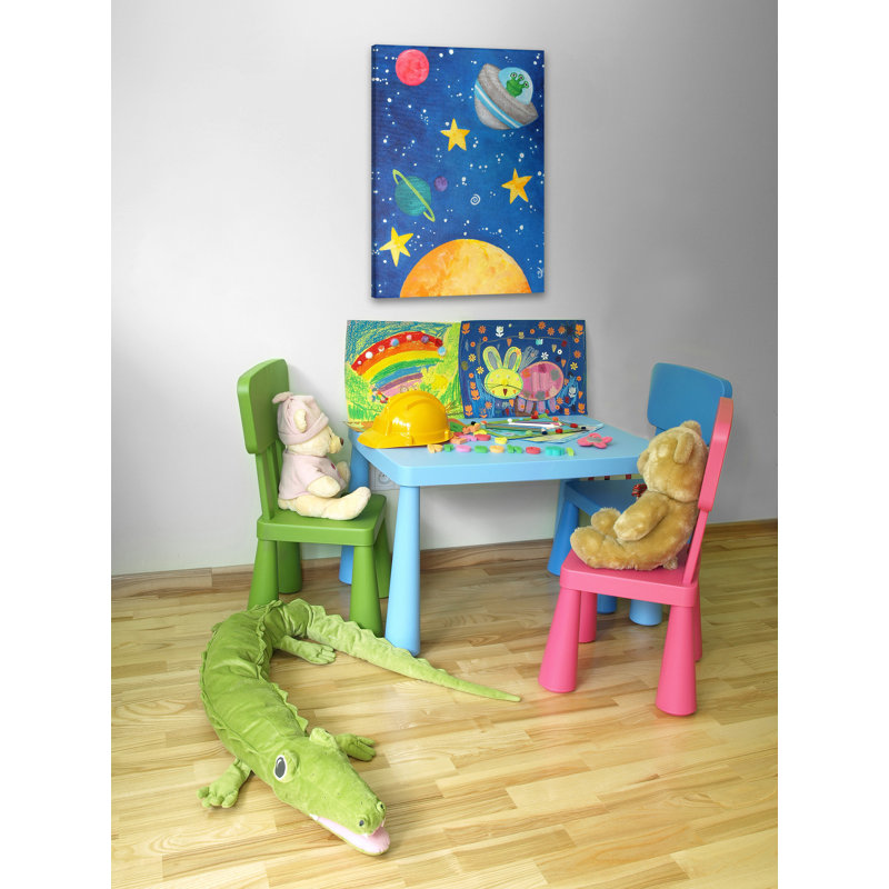 «Three-Eyed Alien» de Purcell, reproduction sur toile tendue, H 18 po x l 12 po