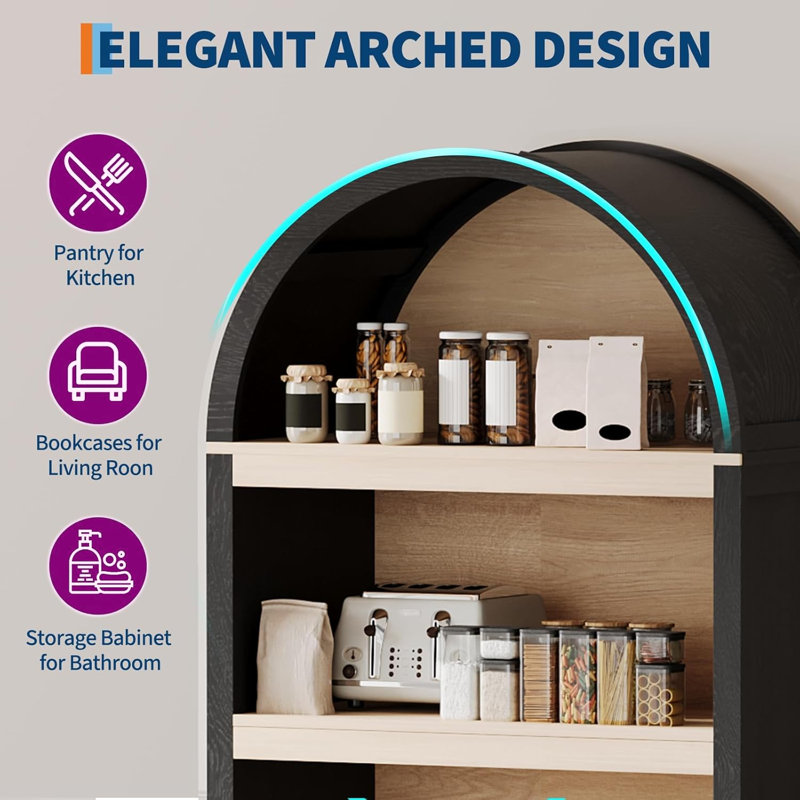 180.3cm H x 78cm W Bookcase, Black