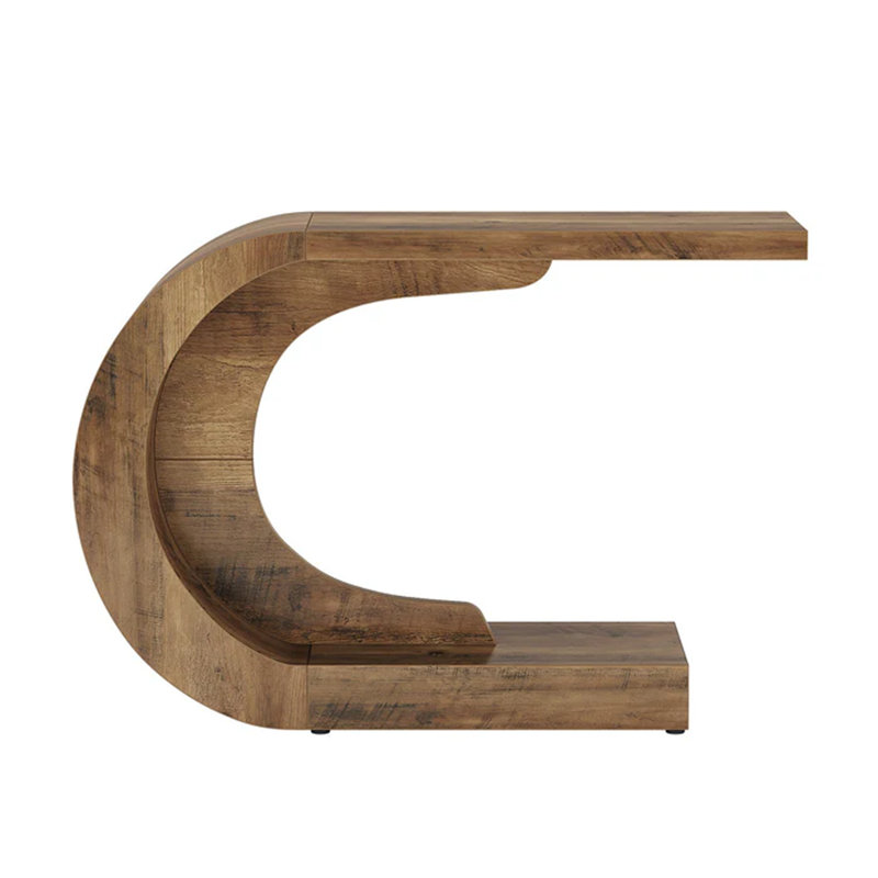 Table de couloir contemporaine, console moderne, table basse en forme de C
