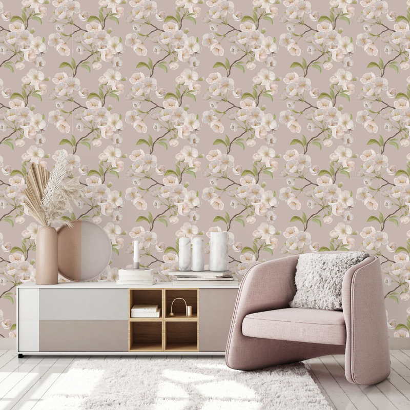 Floral Tile, 2.08' W x 18.75' L