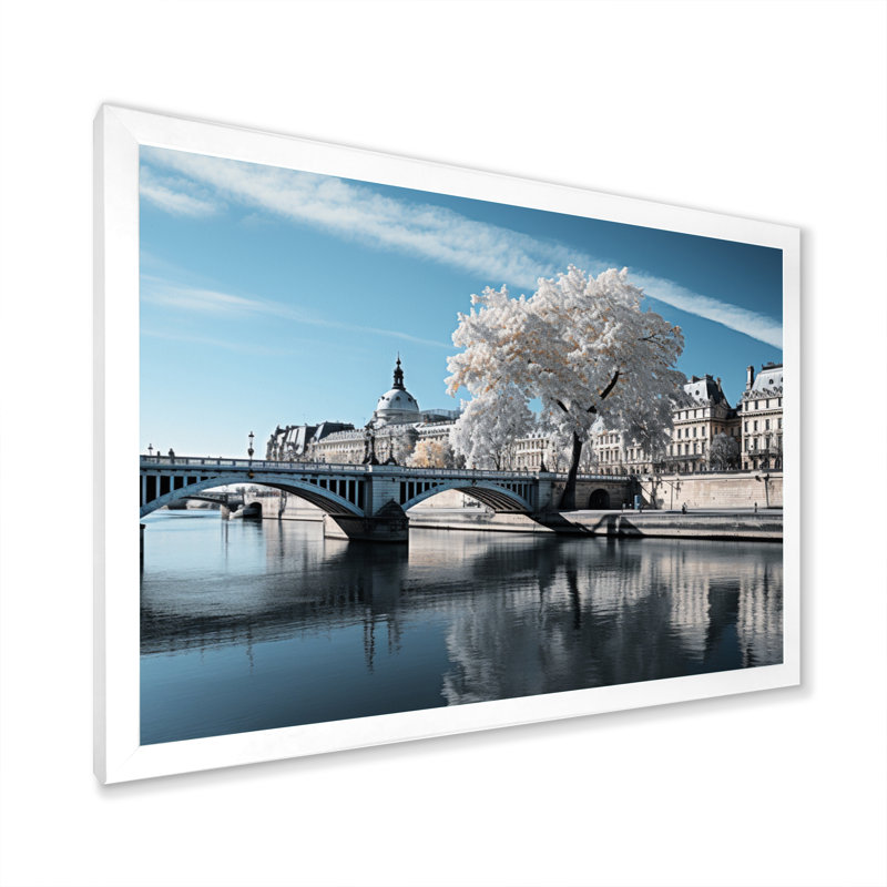 Marutani France - sérénité - reproduction, H 34 po x l 44 po x P 1,5 po, Cadre simple blanc