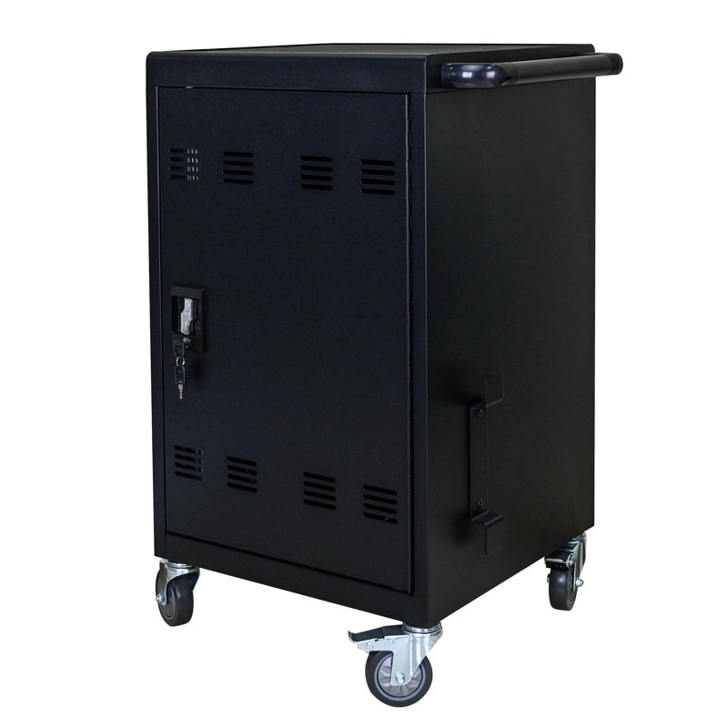 Chariot de charge pour 30 tablettes et ordinateurs portables, avec verrou et roues