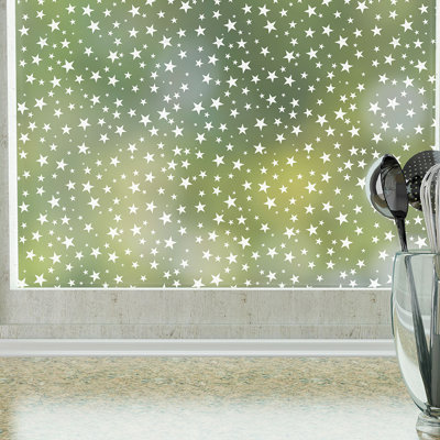 Abstract Non-Wall Damaging Window Decal